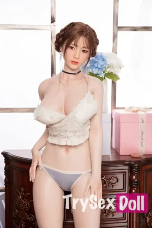 170cm 5ft6 White Strap Silicone Sex Dolls Charming Big Breasted Sex Dolls