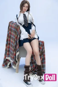 170cm 5ft6 Busty Secretary Roleplay Dolls Silicone Business Outfit Sex Dolls