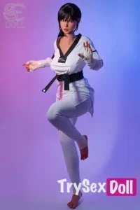 160cm 5ft3 Silicone Athletic Battle Outfit Sex Dolls C Cup