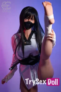 160cm 5ft3 Silicone Athletic Battle Outfit Sex Dolls C Cup