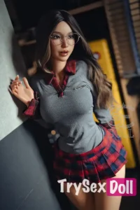 161cm 5ft3 Silicone Seductive Desk Scene Sex Dolls C Cup