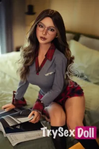 161cm 5ft3 Silicone Seductive Desk Scene Sex Dolls C Cup