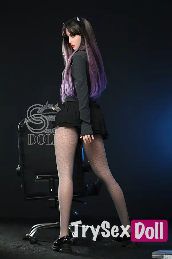 168cm 5ft6 Black Skirt School Girl Sex Dolls Fantasy Cosplay TPE Dolls F Cup