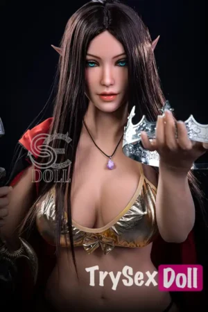 168cm 5ft6 Fantasy Elf Queen Sex Dolls Crown Princess Love Dolls F Cup