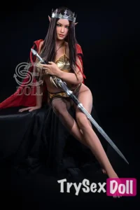 168cm 5ft6 Fantasy Elf Queen Sex Dolls Crown Princess Love Dolls F Cup