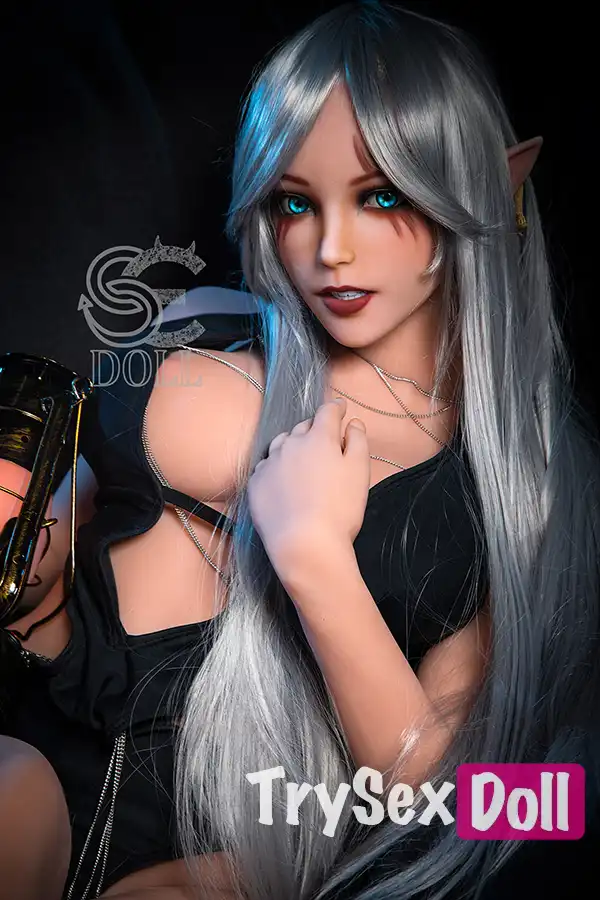150cm 4ft9 Silver Haired Seductive Sex Dolls E Cup