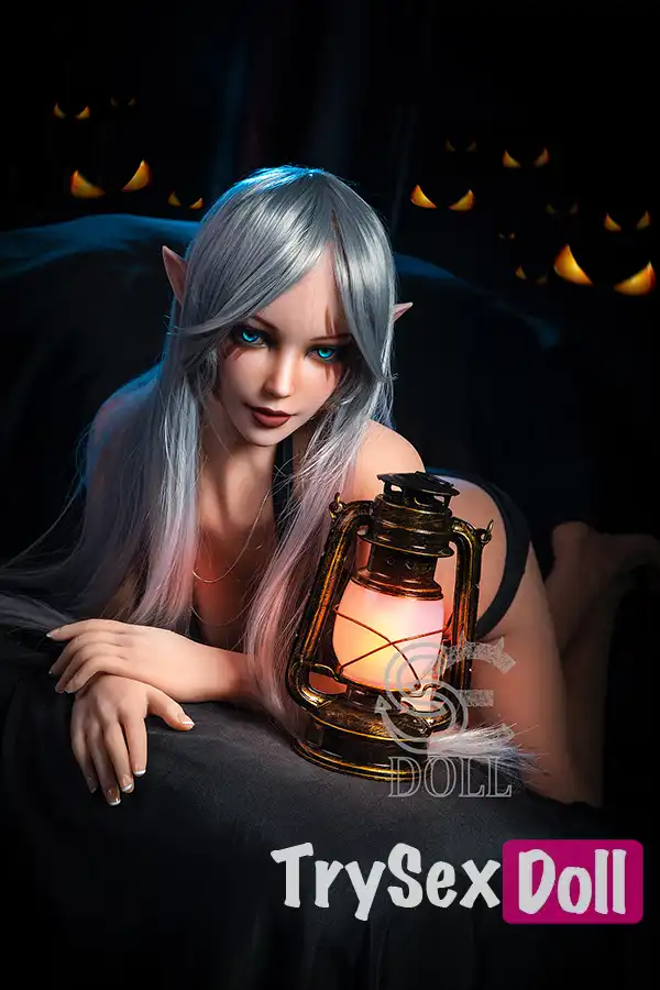 150cm 4ft9 Silver Haired Seductive Sex Dolls E Cup