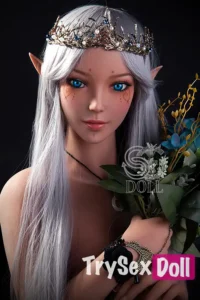 150cm 4ft9 TPE Elf Queen Realistic Dolls Moon Necklace Sexy Fantasy Dolls E Cup