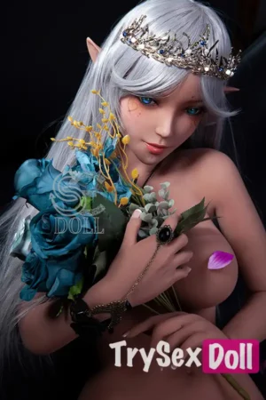 150cm 4ft9 TPE Elf Queen Realistic Dolls Moon Necklace Sexy Fantasy Dolls E Cup