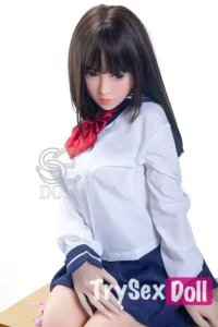 151cm 5ft Long Haired Uniform Sex Dolls Premium TPE Companion Dolls E Cup