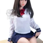 151cm 5ft Long Haired Uniform Sex Dolls Premium TPE Companion Dolls E Cup