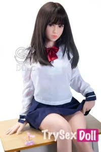 151cm 5ft Long Haired Uniform Sex Dolls Premium TPE Companion Dolls E Cup