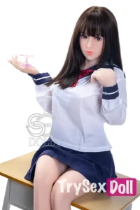 151cm 5ft Long Haired Uniform Sex Dolls Premium TPE Companion Dolls E Cup