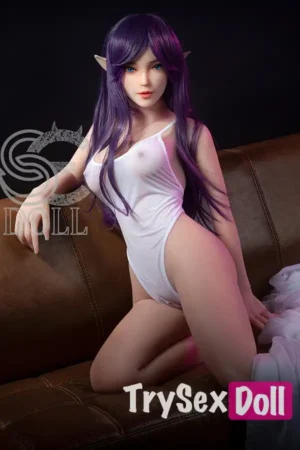 151cm 5ft Purple Haired Elf TPE Sex Dolls E Cup