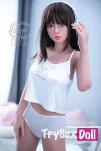 151cm 5ft White Camisole Cute Love Dolls Realistic Love Dolls E Cup