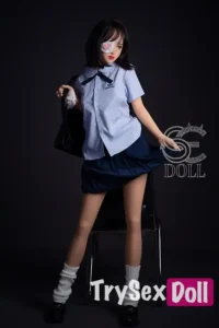 153cm 5ft Blue Uniform Sexy Sex Dolls Glamorous Fantasy Sexy Dolls F Cup