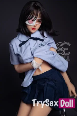 153cm 5ft Blue Uniform Sexy Sex Dolls Glamorous Fantasy Sexy Dolls F Cup