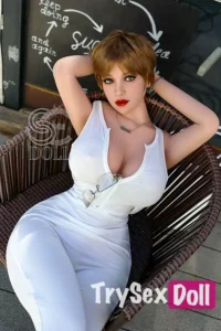 157cm 5ft2 Blonde Mature Sexy Dolls Busty Street Style TPE Dolls H Cup