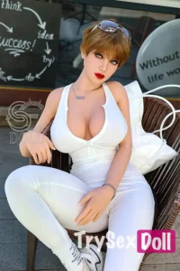 157cm 5ft2 Blonde Mature Sexy Dolls Busty Street Style TPE Dolls H Cup