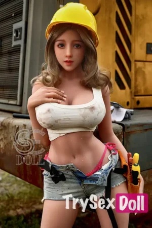 157cm 5ft2 Construction Site Big Breasted Sex Dolls Glamorous Fantasy Sexy Dolls H Cup