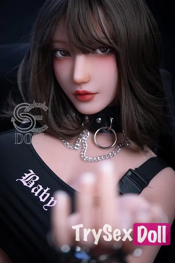 157cm 5ft2 Gothic Style Big Breasted Sex Dolls Realistic Brunette Fantasy Dolls H Cup