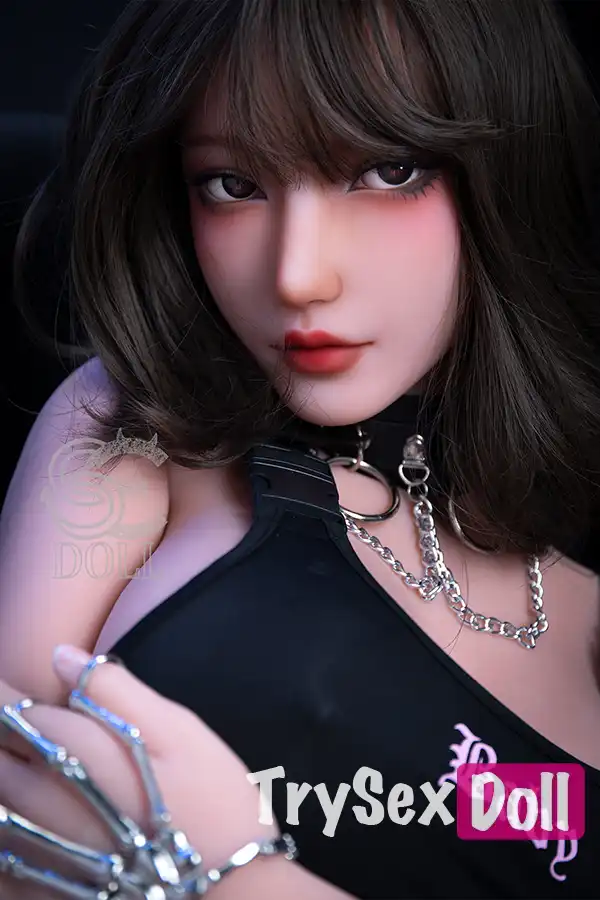 157cm 5ft2 Gothic Style Big Breasted Sex Dolls Realistic Brunette Fantasy Dolls H Cup