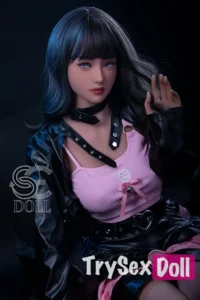 158cm 5ft2 Leather Jacket Cool Sexy Dolls Beauty Lifelike Sex Dolls D Cup