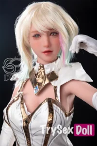161cm 5ft3 Blonde Fantasy Warrior Sex Dolls Cosplay Armor Love Dolls F Cup