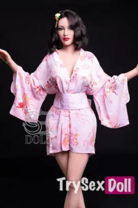 161cm 5ft3 Japanese Style Fantasy Sex Dolls Asian Elegant Kimono Dolls F Cup