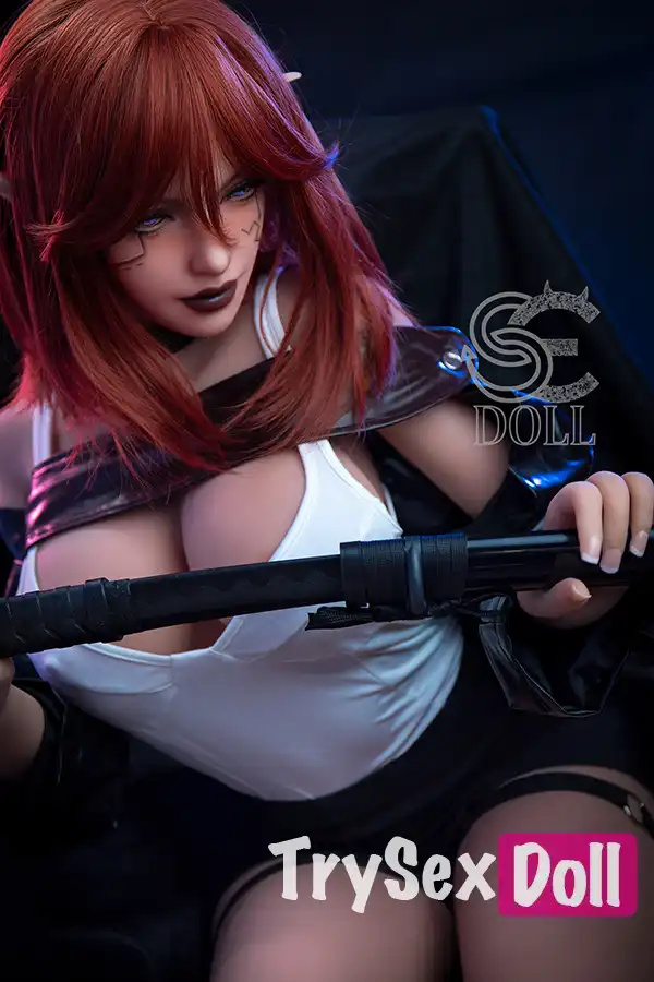 161cm 5ft3 Leather Big Breast Sexy Sex Dolls Elegant Realistic TPE Dolls F Cup