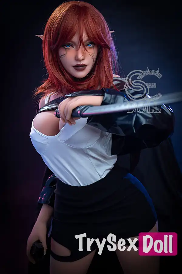 161cm 5ft3 Leather Big Breast Sexy Sex Dolls Elegant Realistic TPE Dolls F Cup