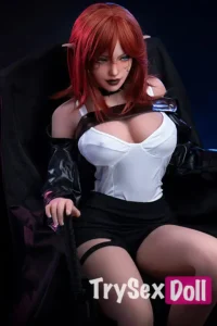 161cm 5ft3 Leather Big Breast Sexy Sex Dolls Elegant Realistic TPE Dolls F Cup