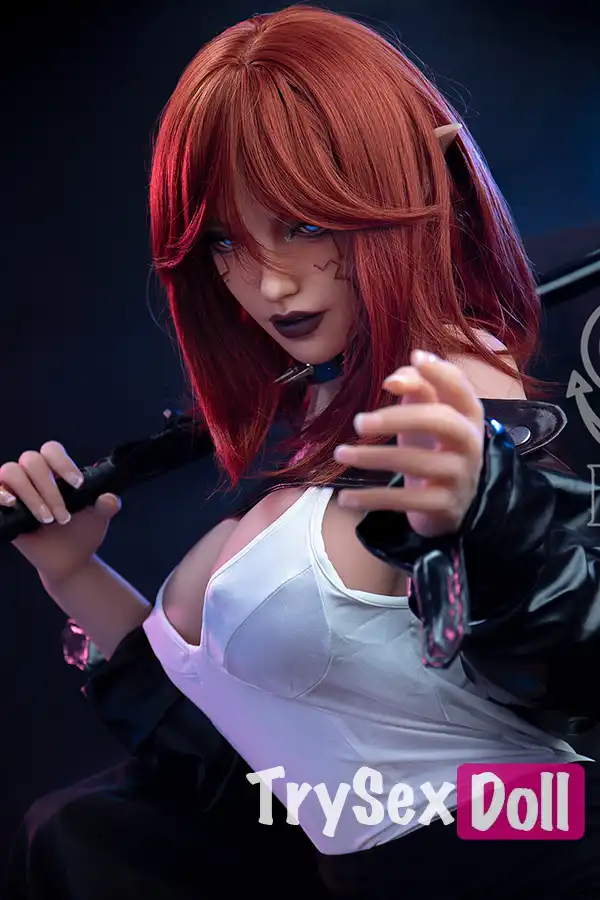 161cm 5ft3 Leather Big Breast Sexy Sex Dolls Elegant Realistic TPE Dolls F Cup