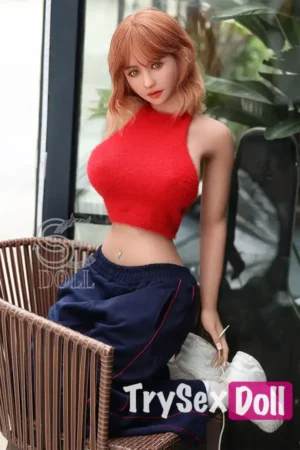 161cm 5ft3 Red Top Sexy Love Dolls Busty Casual Outdoor Dolls F Cup
