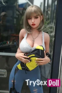 161cm 5ft3 Tight Top Realistic Love Dolls Blonde Busty Sexy Dolls F Cup