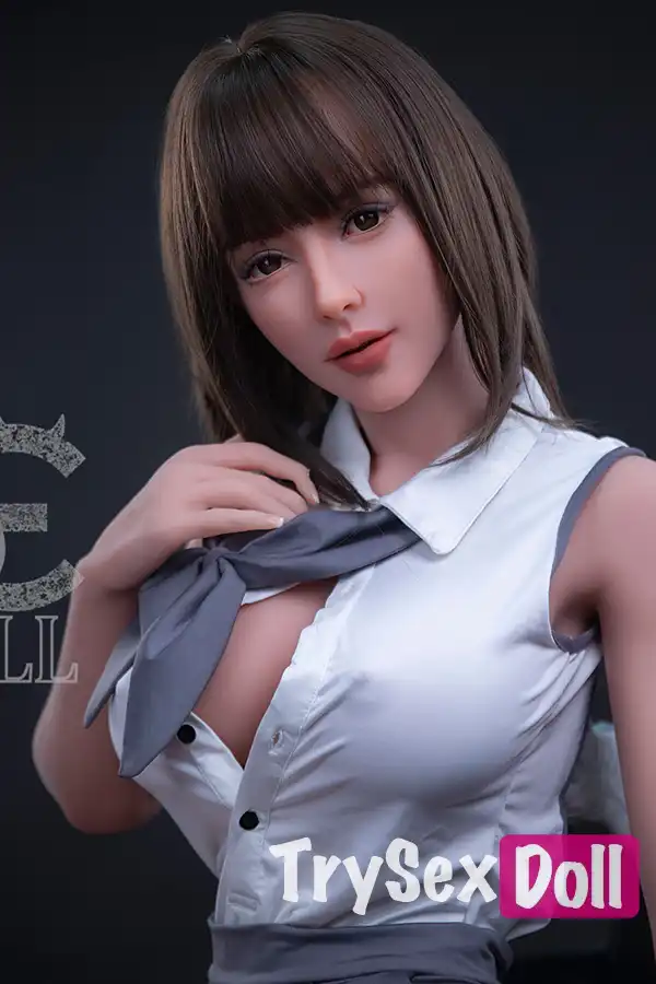 161cm 5ft3 Uniform Skirt Big Breasted Sex Dolls Busty Realistic Love Dolls F Cup