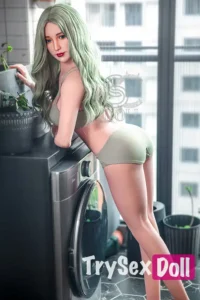 163cm 5ft4 Green Hair Fantasy Love Dolls Glasses Office Style Dolls E Cup