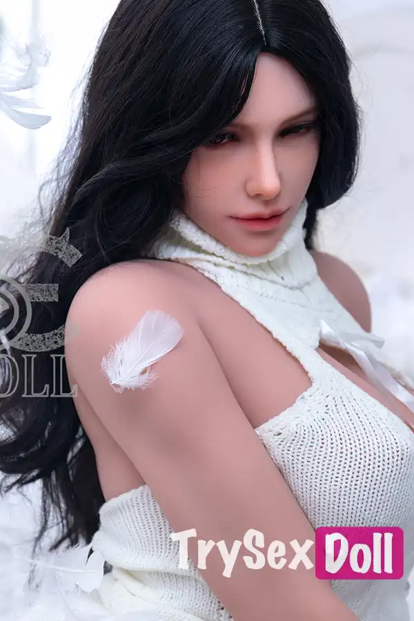 163cm 5ft4 White Dress Sexy Love Dolls Everyday Beauty TPE Dolls D Cup