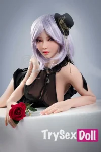 165cm 5ft4 Purple Hair Sexy Love Dolls Black Lace Lingerie Sex Dolls F Cup