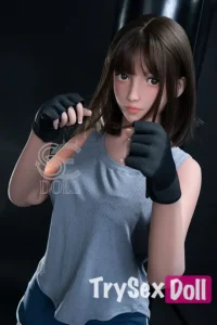 166cm 5ft5 Athletic Body Realistic Sex Dolls Blue Workout Outfit Dolls C Cup