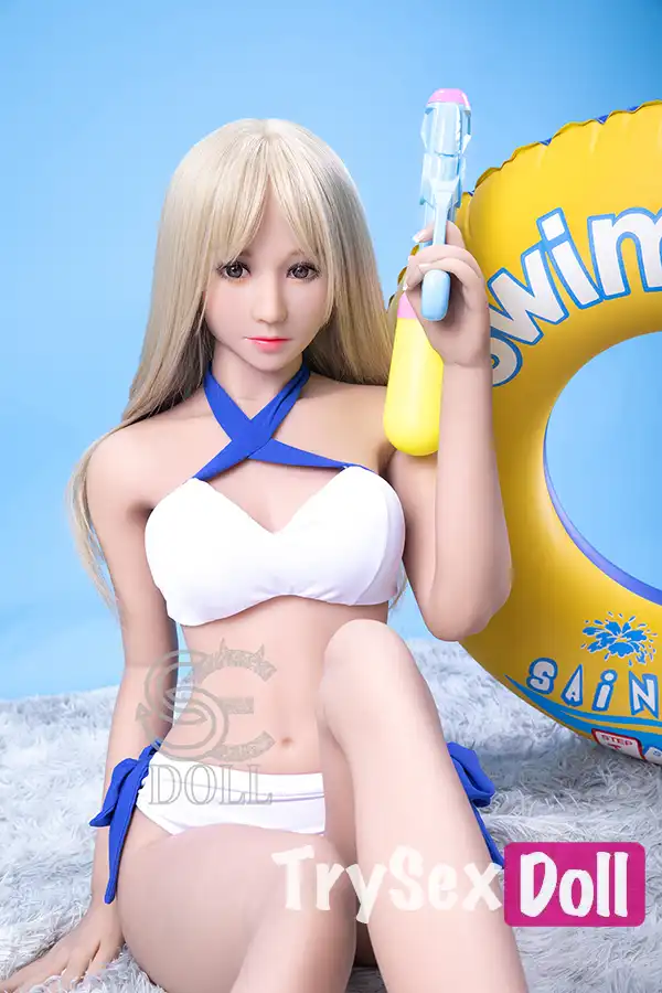 166cm 5ft5 Blonde Bikini Sexy Sex Dolls Beach Style Love Dolls C Cup
