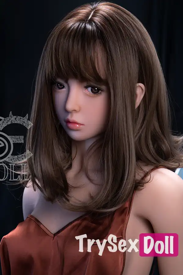 166cm 5ft5 Brown Silk Lingerie Sex Dolls Bedroom Seductive Sex Dolls C Cup