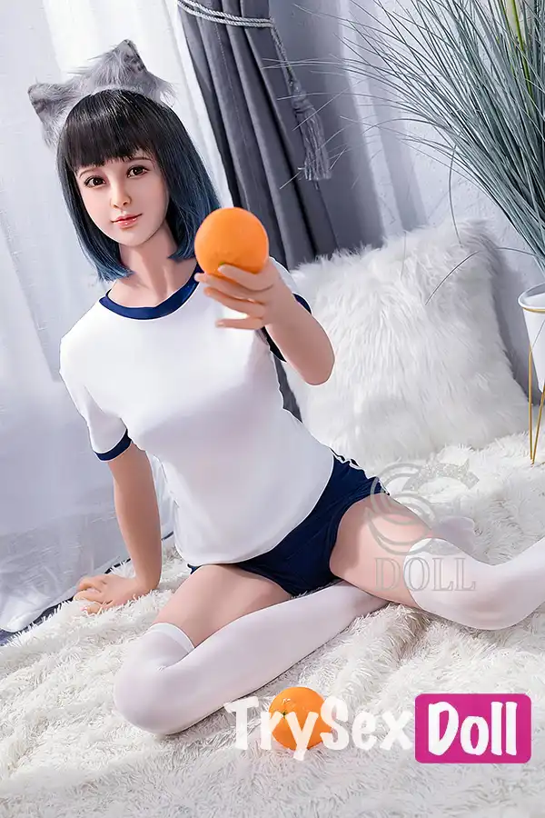 166cm 5ft5 Japanese Gym Uniform Sex Dolls Short Hair Cute Love Dolls C Cup