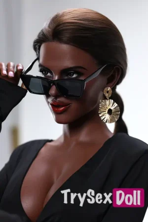 166cm 5ft5 Office Lady Style Sex Dolls Elegant Black Dress Sex Dolls E Cup